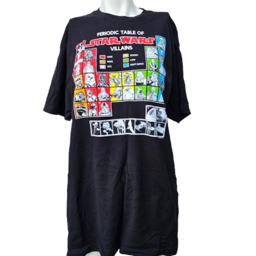 Star Wars Villains Graphic T-Shirt - Black Sz L